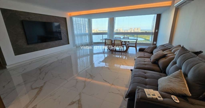 Linda cobertura de 3 quartos no Viure, Ilha Pura, nascente, vista lagoa, com armários, piscina e churrasqueira