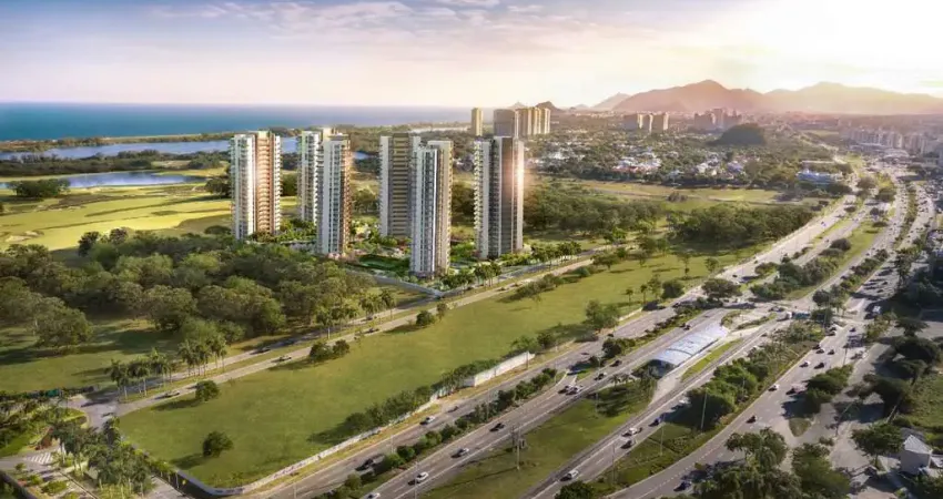 Oportunidade: apartamento na barra da tijuca, oceana golf, 4 suítes, 4 vagas, 231m, vista mar e lagoa