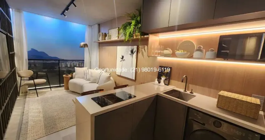 Imperdível: apartamento de 2 quartos no cidade arte, arte wave, centro metropolitano da barra