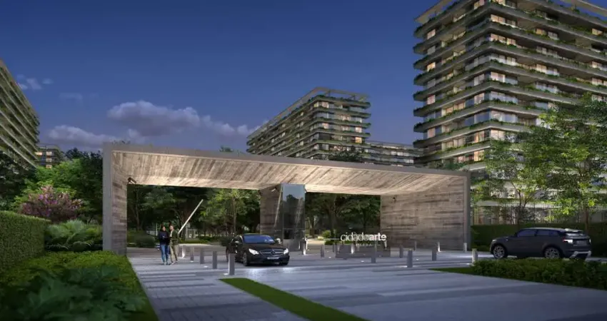 Apartamento de 2 quartos no cidade arte, arte wave, centro metropolitano da barra