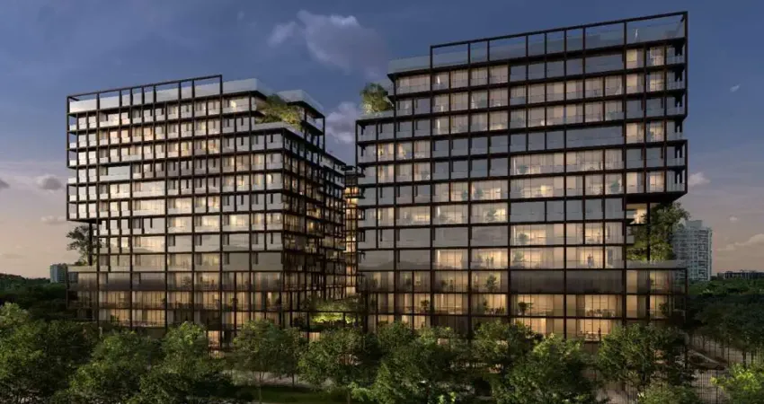 Entrada só 12%: apartamento de 2 quartos no cidade arte, arte wave, centro metropolitano da barra