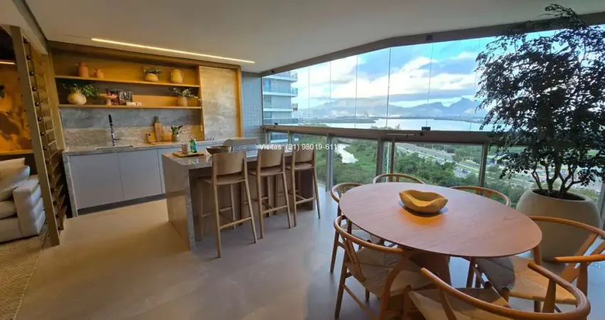 Lançamento, sinal de 8%: apartamento de 4 suítes no condomínio oro by ornare, no ilha pura, barra olímpica