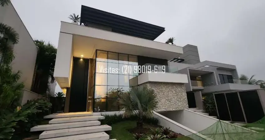 Maravilhosa: casa em alphaville barra da tijuca com 5 suítes, fino acabamento