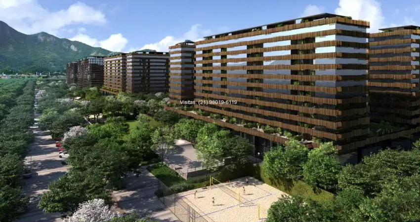 Entrada só 10%: apartamento de 2 quartos no arte wood, cidade arte, centro metropolitano da barra