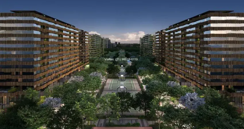 Entrada só 10%: apartamento de 3 quartos no arte wood, cidade arte, centro metropolitano da barra