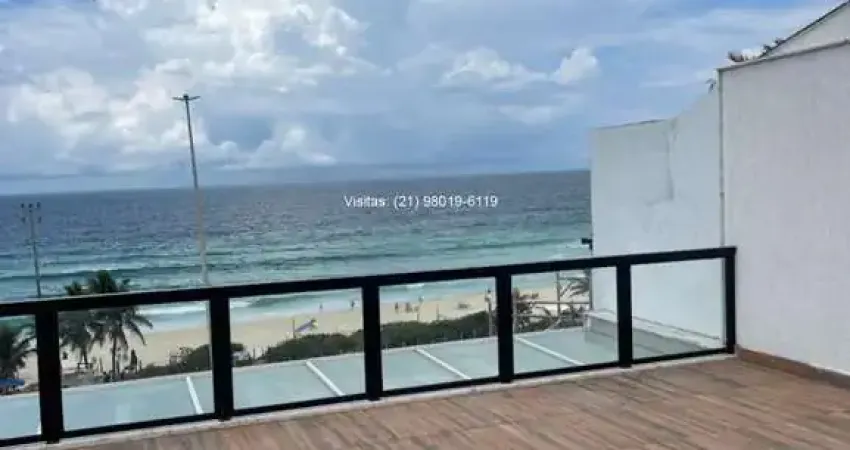 Super promoção: cobertura na barra da tijuca, posto 3, 4 suítes, 4 vagas, linda vista mar