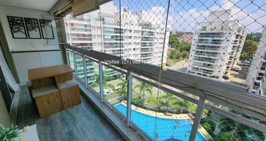 Oportunidade: apartamento de 3 quartos no pechincha, vernissage, com lindo lazer, financia
