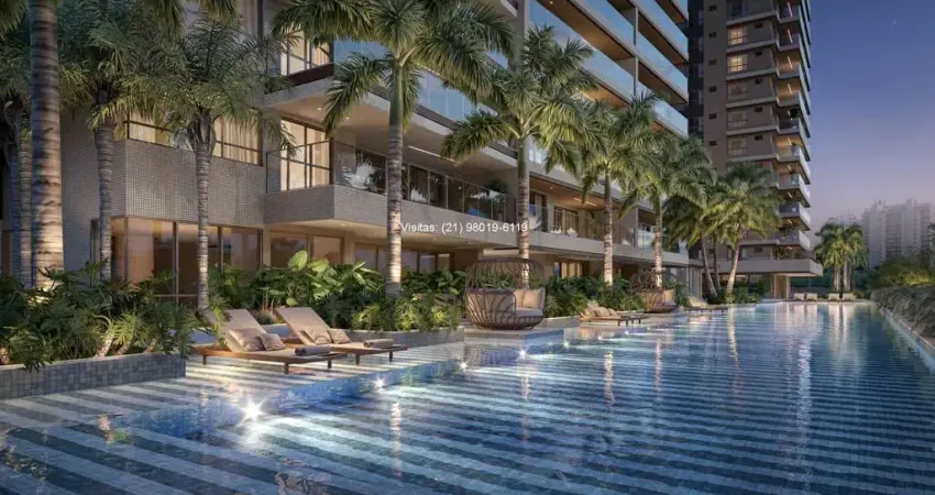 Lançamento no península: apartamento de 3 suítes, 143m, no gran thai, ótima localização, lazer resort