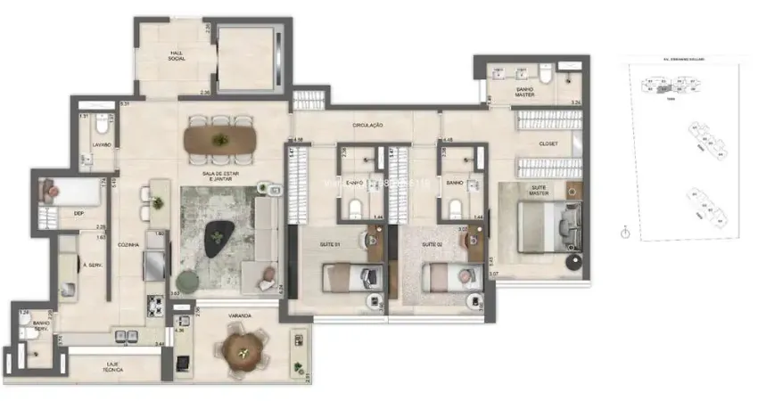 Ágio, oportunidade: apartamento de 3 suítes, na barra, em construção, atlântico golf, 119m², em frente ao golf