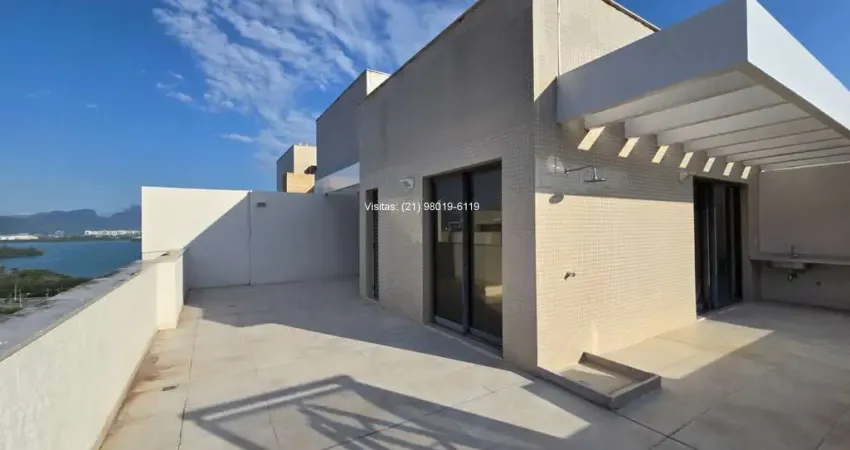 Oportunidade na barra olímpica: cobertura no ilha pura com 4 quartos, cond. elos, já com piscina, aceita financiamento