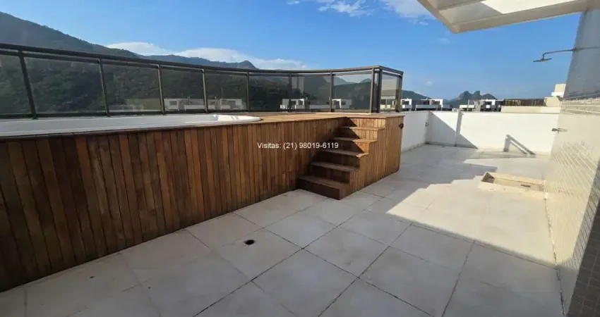 Oportunidade no ilha pura: cobertura na barra, 4 quartos, cond. elos, já com piscina, aceita financiamento