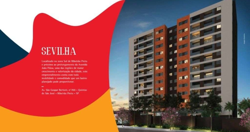Apartamento com 2 dormitórios à venda, 59 m² por R$ 459.000,00 - Bonfim Paulista - Quintas de São José - Ribeirão Preto/SP