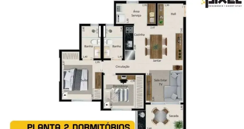 Apartamento com 2 dormitórios à venda, 71 m² por R$ 489.000,00 - Vila Monte Alegre - Ribeirão Preto/SP
