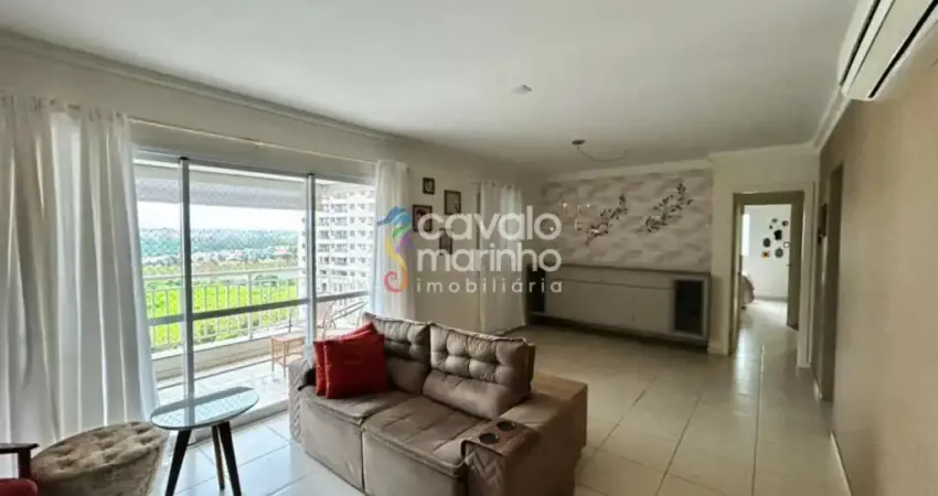 Apartamento mobiliado para alugar de 3 quartos, 111m² - residencial terrae - jardim nova aliança sul.