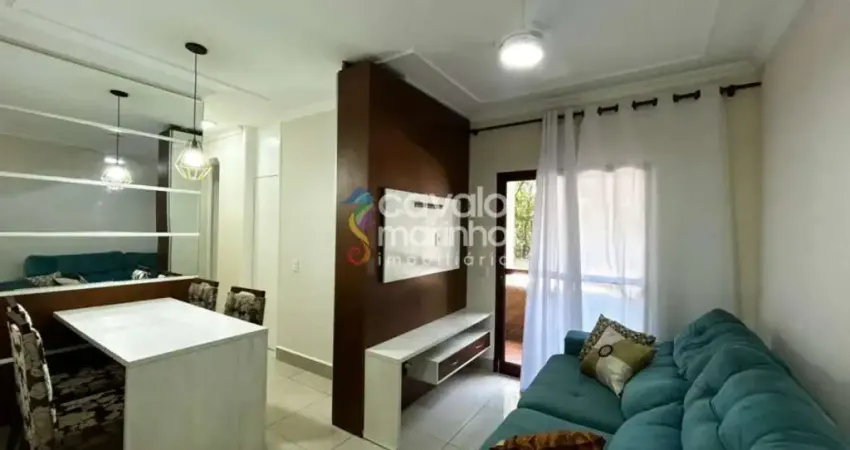 Apartamento mobiliado para alugar de 3 quartos, 65m² - Residencial Nova Ribeiranea - Iguatemi.
