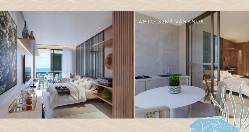 Apartamento 1 Quarto em Muro Alto - padrão Moura Dubeux