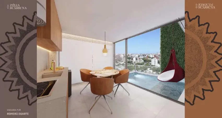 Apartamento, piscina privativa integrada a sala, 04 suítes
