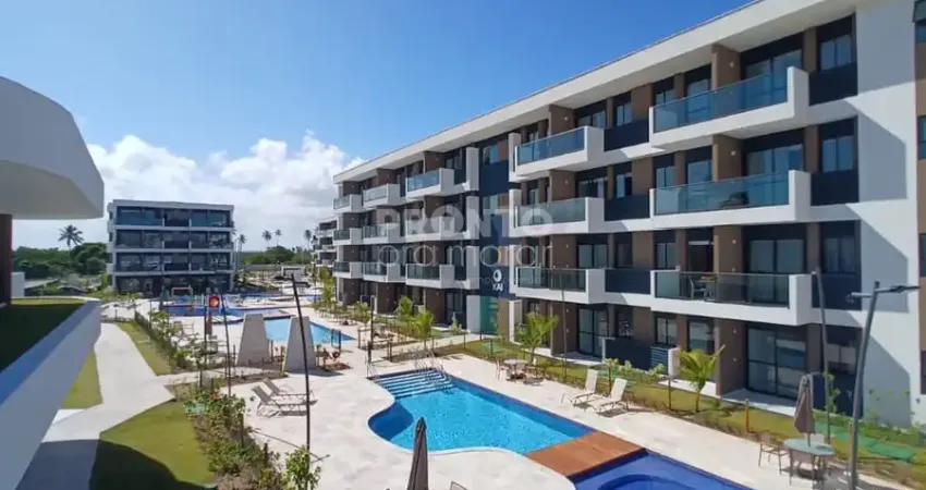 Excelente flat mobiliado localizado em Muro Alto, com 28,55m² de área útil.