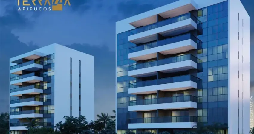 Apartamento com  4 quartos e 2 suítes em Apipucos - Recife - Pe