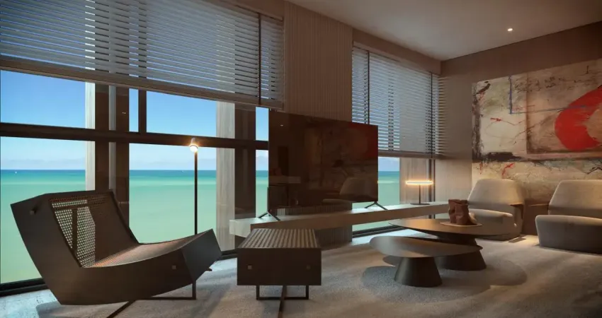Apartamento, 02 quartos frente mar av boa viagem, uma vista perfeita