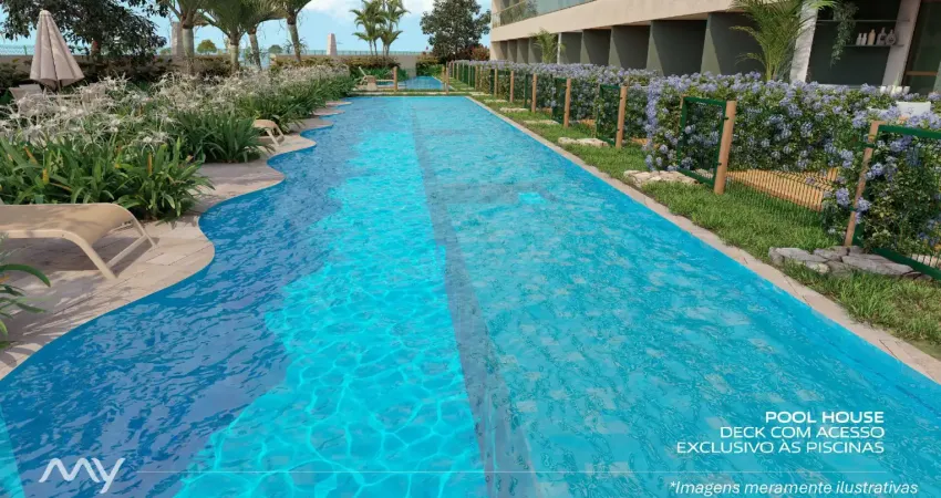 Apartamento, 02 quartos, em muro alto com lazer condomínio club