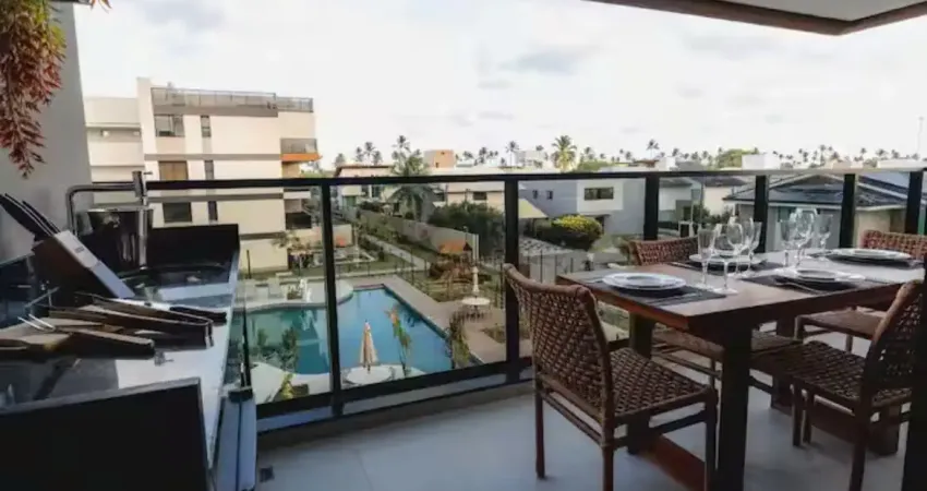 Apartamento mobiliado, 02 suítes, 02 vagas cobertas em muro alto