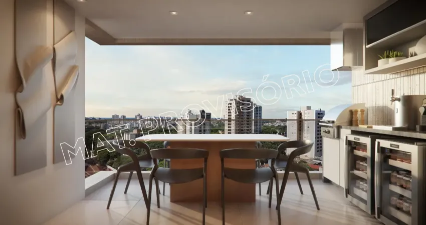 Apartamento, 03 quartos, varanda gourmet integrada com a cozinha.