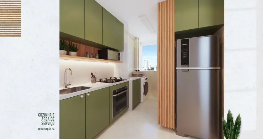 Apartamento, 02 quartos, uma suíte, uma vaga de garagem, lazer completo