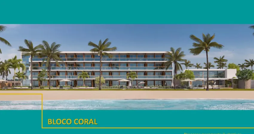 Apartamento, um quarto, com varanda frente mar, vaga de garagem