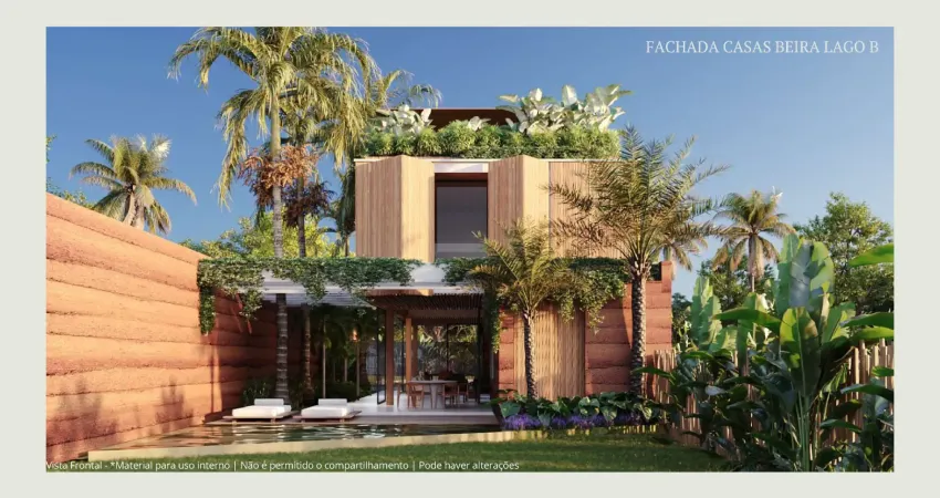 Casa vista lago, beira mar da praia do torque em alagoas, 04 suítes