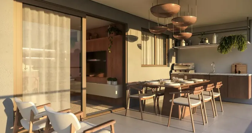 Apartamento térreo com 02 vagas, piscina privada, uma suíte