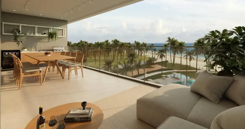 Apartamento 04 quartos, 03 suítes, 02 vagas, em praia dos carneiros