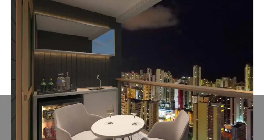 Apartamento,03 quartos, com vista mar, andar alto nascente