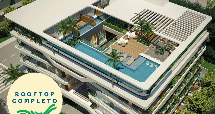 Apartamento, 02 suítes, espaço gourmet com wc na cobertura, piscina privativa