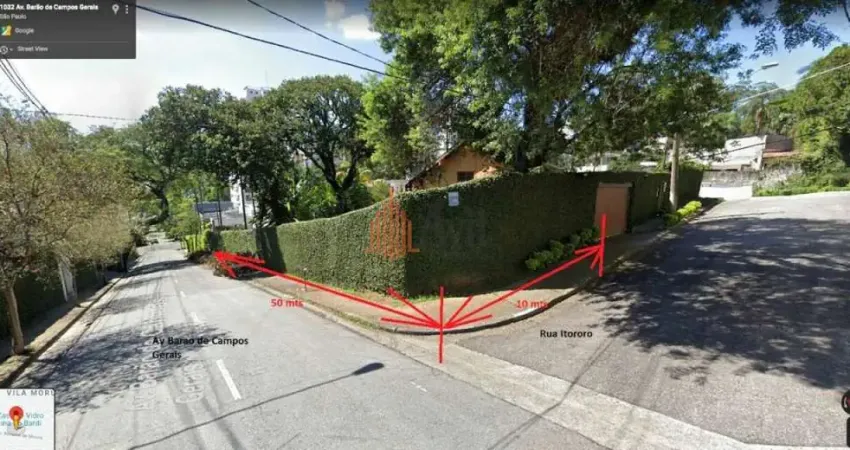 Terreno à venda na Rua Itororós, 1032, Vila Morumbi, São Paulo