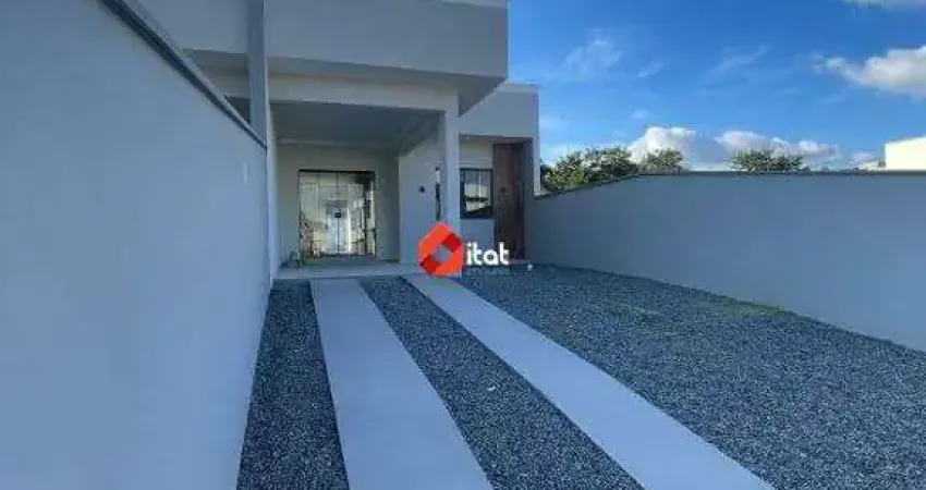 Casa geminada à venda, 2 quartos, 3 vagas, rio branco - guaramirim/sc