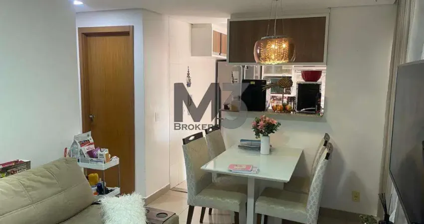 Apartamento à venda em campinas, parque das cachoeiras, com 2 quartos, com 47 m²