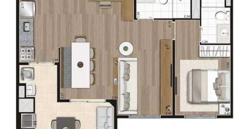 Apartamento com 2 quartos à venda na Rua Autas, 80, Jaguaré, São Paulo
