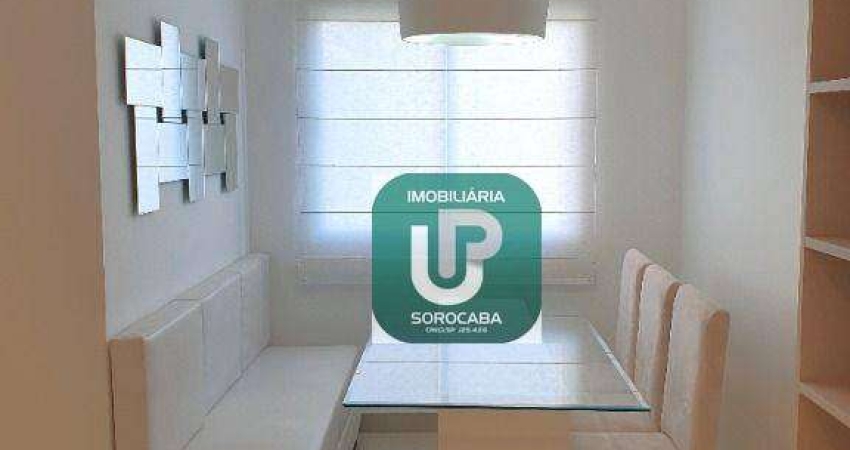 Apartamento com 2 dormitórios à venda, 51 m² por R$ 315.000,00 - Além Ponte - Sorocaba/SP