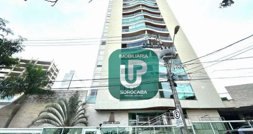 Apartamento com 3 dormitórios à venda, 122 m² por r$ 850.000,00 - edifício center plaza - sorocaba/sp