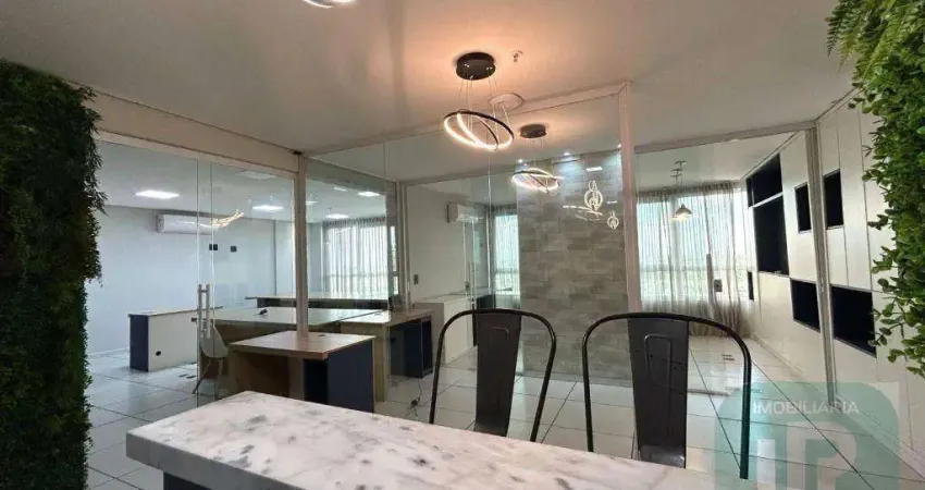 Sala para alugar, 126 m² por r$ 6.321,00/mês - edifício illimité - sorocaba/sp