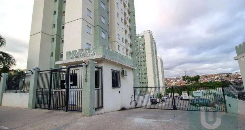 Apartamento com 2 dormitórios, 46 m² - venda por r$ 300.000,00 ou aluguel por r$ 2.035,46/mês - residencial mont castelo - sorocaba/sp