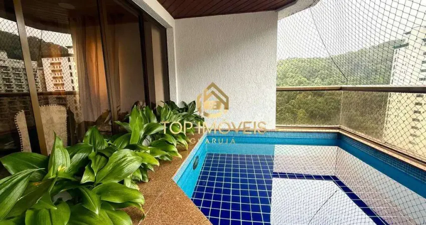 Apartamento com piscina e varanda gourmet na Praia de Pitangueiras Guarujá