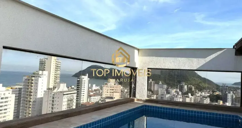 Cobertura Reformada com vista para o mar à uma quadra da Praia das Astúrias