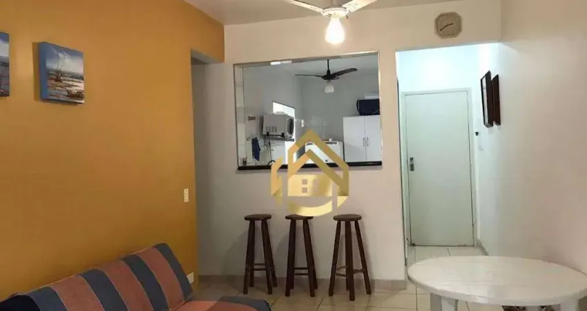 Apartamento com 1 dormitório à venda, 76 m² por r$ 220.000,00 - praia da enseada - guarujá/sp