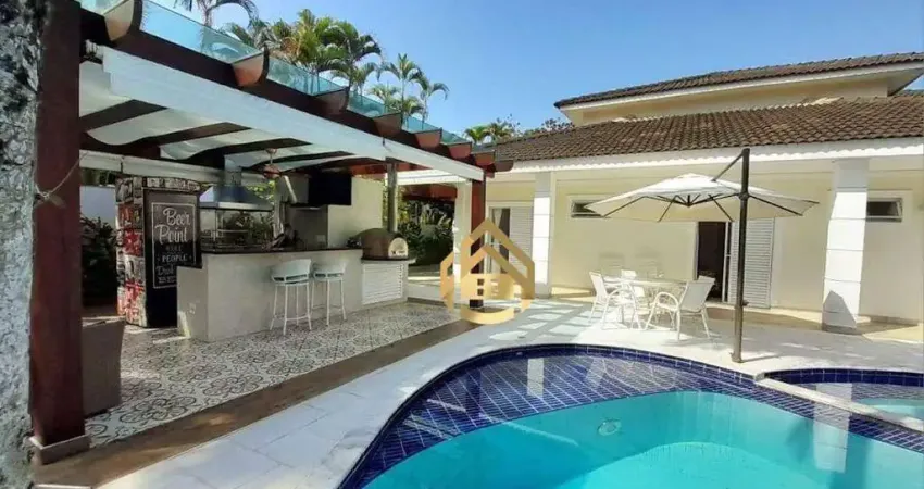 Casa com 5 dormitórios à venda, 350 m² por r$ 2.350.000,00 - praia da enseada - guarujá/sp