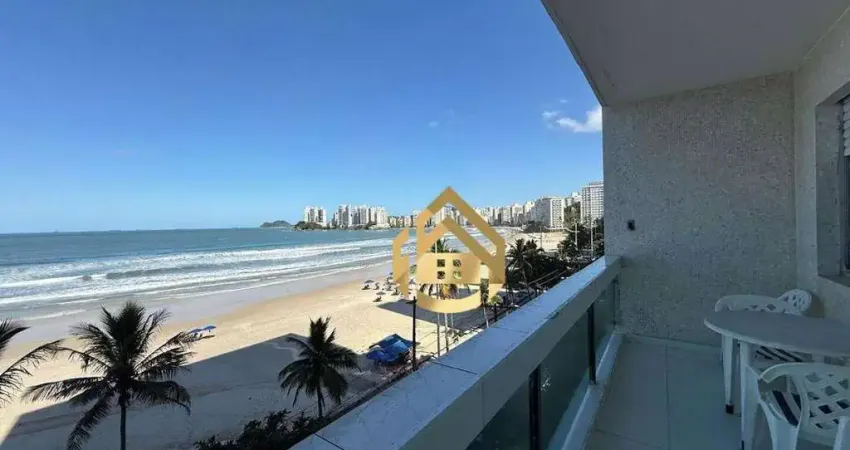 Apartamento com 1 dormitório à venda, 80 m² por r$ 700.000,00 - praia das pitangueiras frente mar - guarujá/sp