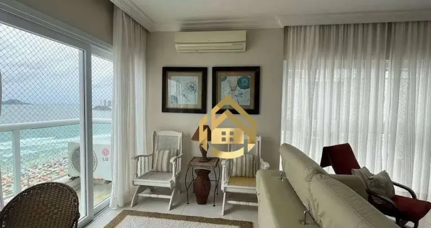 Apartamento com 4 dormitórios à venda, 175 m² por r$ 1.790.000,00 - praia das pitangueiras frente mar - guarujá/sp
