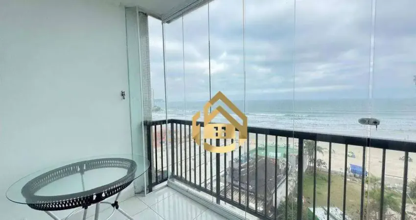 Apartamento com 4 dormitórios à venda, 124 m² por r$ 1.300.000,00 - praia das pitangueiras frente mar - guarujá/sp