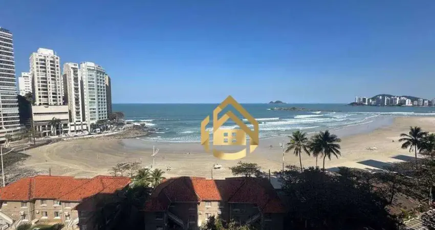Apartamento com 5 dormitórios à venda por r$ 1.300.000,00 - praia das pitangueiras frente mar - guarujá/sp